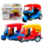 Auto Rickshaw Toy with Light and Sound Wheel Toy