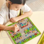 Early Educational  Wooden Car Parking games - Image 2