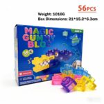 56 Pcs Magic Gumm Soft Building Blocks for Kids Food-Grade - Image 3
