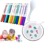 12 colors magical water painting pen with Ceramic Spoon - Image 2
