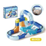 Magnetic Racing Tracks Shark Electric Toys for Kids (85 pcs set ) - Image 3