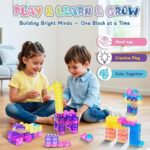 80 PCS Magic Gummy Bloc Soft Building Blocks for Kids - Image 3