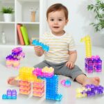 40PCS Magic Gummy Soft Building Blocks for Kids - Image 2