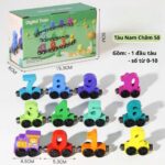 Wooden Digital Colourful Number Train - Educational Toys, 12 PCS - Image 3