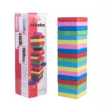 Color Wooden Blocks Tower Game (54pcs )
