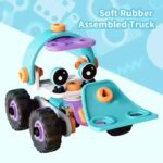 DIY Soft Rubber Building Puzzle Truck Toy Set For Kids - Image 2