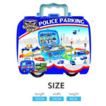 DIY Suitcase Police Parking Briefcase Play Set