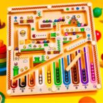 Magnetic Color Number Maze Montessori Toys