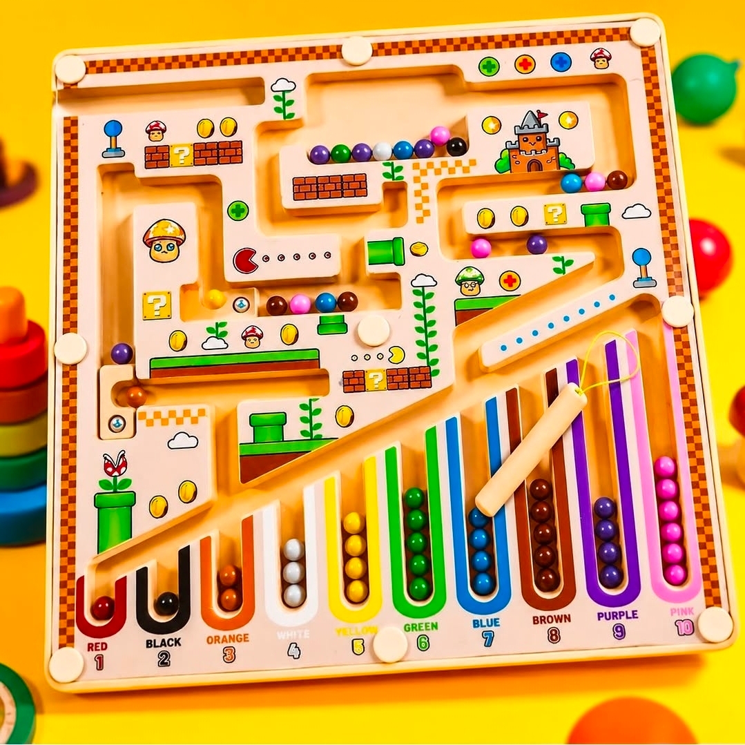 Picsart_26-06-16_12-57-32-5551 Magnetic Color Number Maze Montessori Toys - Image 1