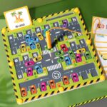 Early Educational  Wooden Car Parking games