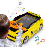 Yellow Musical Steering Wheel Racing Car - Image 2