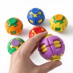 3D Fidget Ball Press Squishy  Rotate Relief Spinner (2 Pcs Mix color)