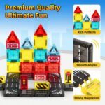 67 PCS Traffic Magnetic Building Blocks Tiles - Image 2
