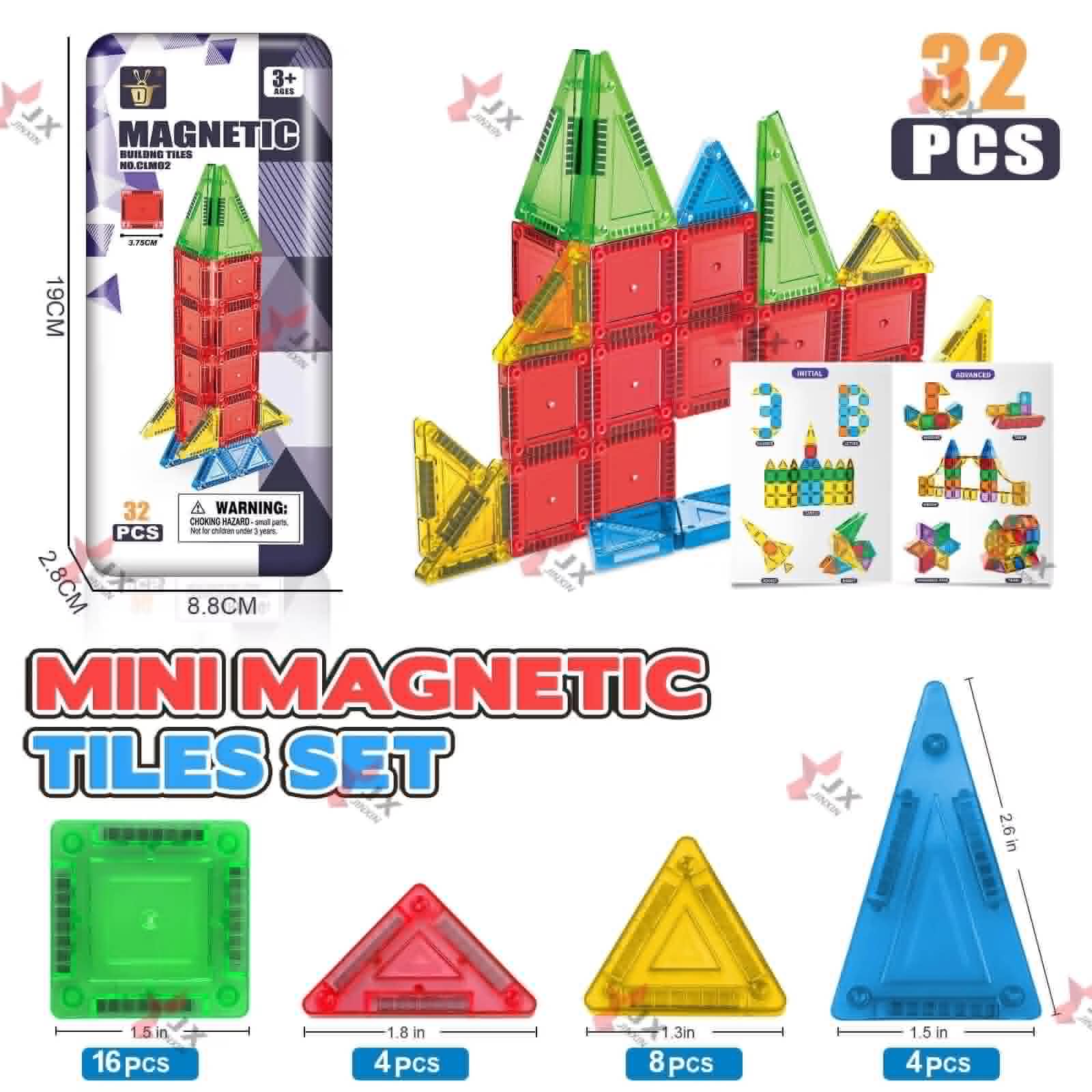 26PCS-MAGNETIC TILES SET BLOCK 30PCS-MAGNETIC TILES SET BLOCK - Image 1