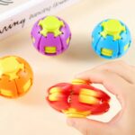3D Fidget Ball Press Squishy  Rotate Relief Spinner (2 Pcs Mix color) - Image 2