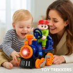 Kids Electric Spray Steam Train Toy with Lights & Music