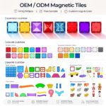 91-Pcs 3D Educational Magnetic Building Tiles Toy Set - Image 2