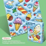 120-PCS-3D Visual Puzzle (Ice Cream Theme)