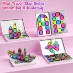 58 PCS- Magnetic Building Blocks Travel Set(FREE 2 mini (SPORT CAR) - Image 2