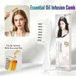 Liquid Dispensing Hair Comb with Stainless Steel Roller