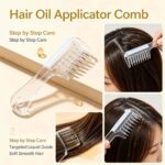 Liquid Dispensing Hair Comb with Stainless Steel Roller - Image 2
