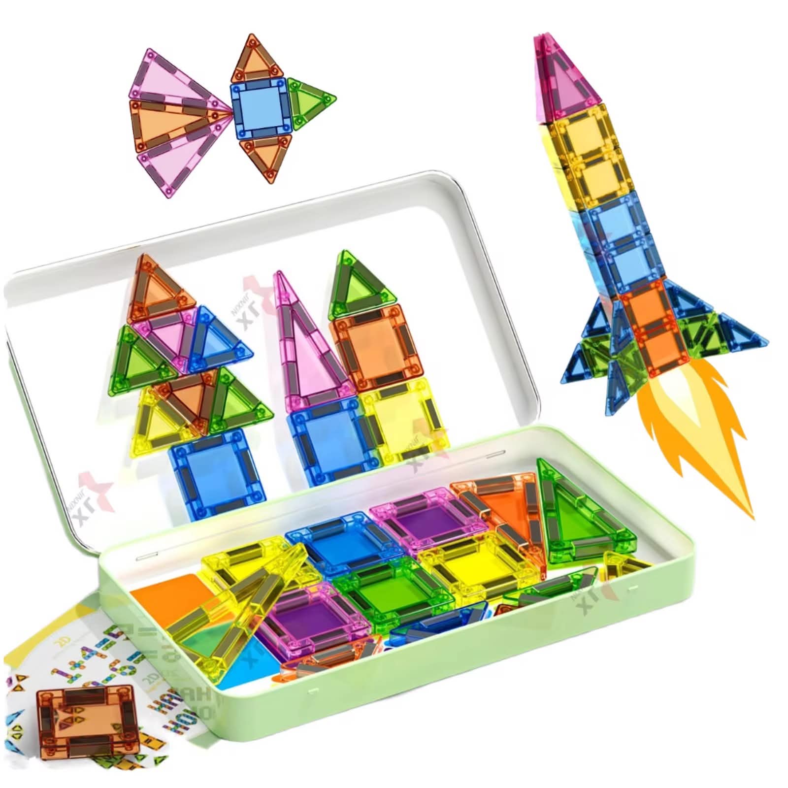 MAGNETIC TILES Set 26PCS-MAGNETIC TILES SET BLOCK - Image 1