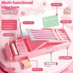 Pink Cute cartoon Truck pencil box - Image 2