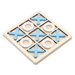 Kids Wooden Tic Tac Toe XO Board Game - Image 2