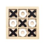 Kids Wooden Tic Tac Toe XO Board Game