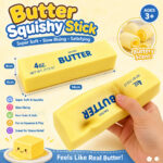 Squeezable Butter Sticks 4 Oz Soft Stress Relief Toy (4-PCS)