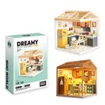 Miniature Kitchen with Furniture, Accessories and Night Light Effect