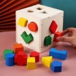 Classic 15-pcs Geometric Wooden Toy for Kids