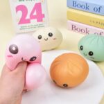 Colorful Cute Dumpling TPR Squeeze Toy -1 PCS - Image 2