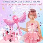 Kids Magic Princess Gift LED Light & Music Bubble Gun