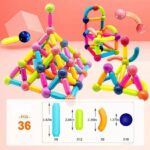 36 Pcs-Magnetic Sticks Building Blocks For Kids Early Development