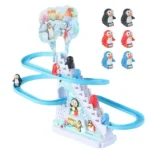 Children's Electric Track penguin Slide Gift Toys