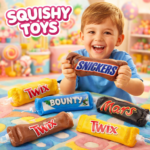 3 PCS Chocolate Bar Squishy Toy