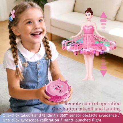 interactive flying princess or ballerina drone toy