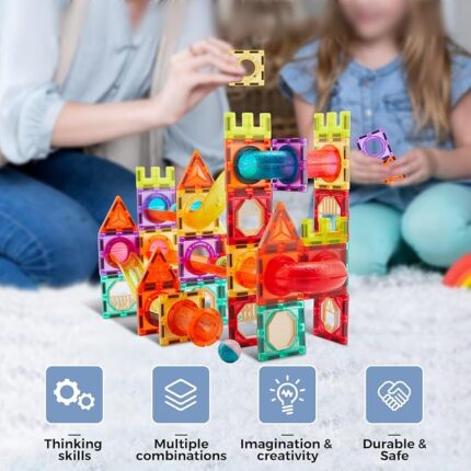 98pcs Colorful Magnetic Building Blocks